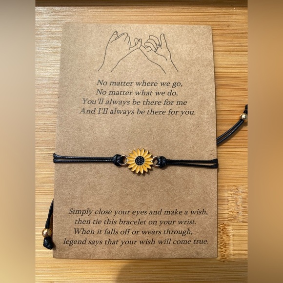 Sun Flower Charm Friendship Bracelet - Picture 8 of 11